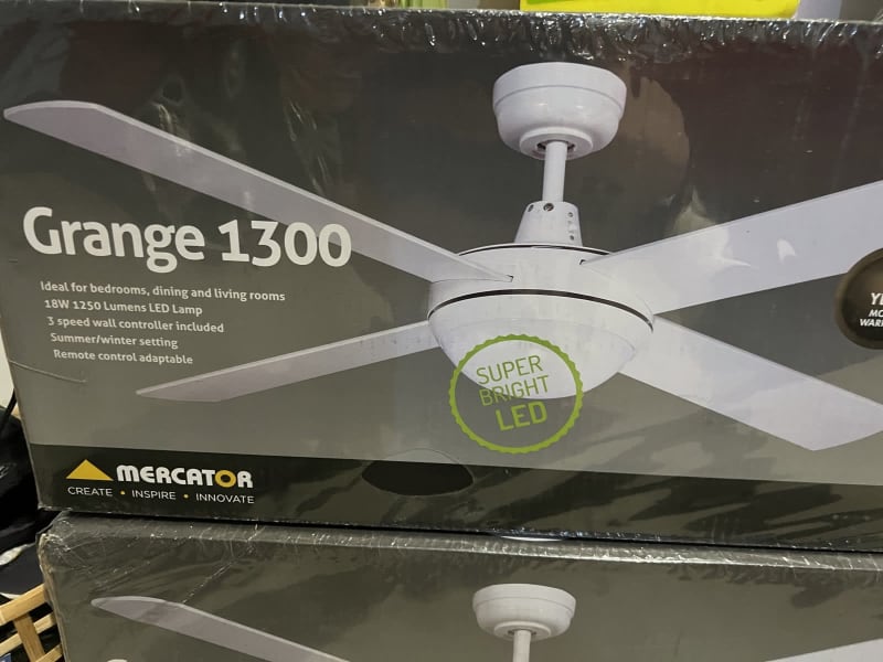 Mercator Grange Ceiling Fan With Dc Motor And Led Light Taraba