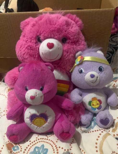 Care Bears Bundle Of Three Bears Plushies Toys Indoor Gumtree