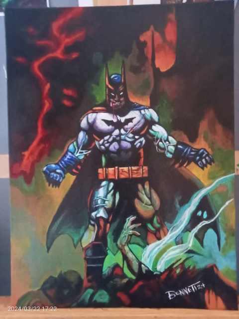 Batman Acrylic Painting On Canvas Art Gumtree Australia Adelaide