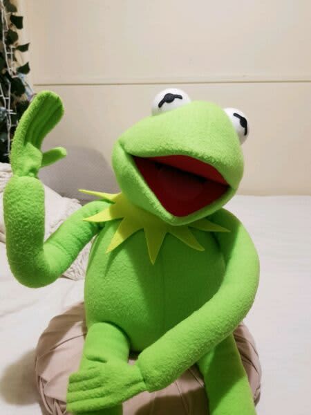 Super Kermit Poseable Plush Toy Kermit The Frog The Muppets Jim Hensen