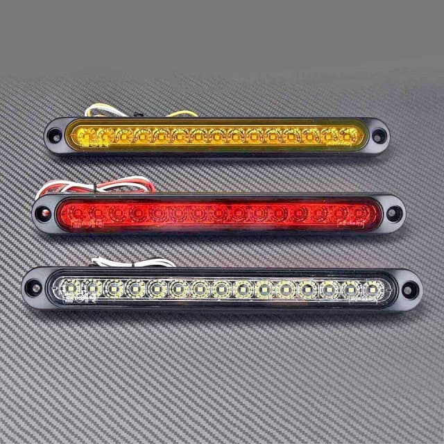 X Led Tail Lights Ute Stop Brake Indicator Reverse Slim Strip Rv