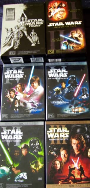 Star Wars Dvds Vintage Vhs Movies From Single Dvds Read Details