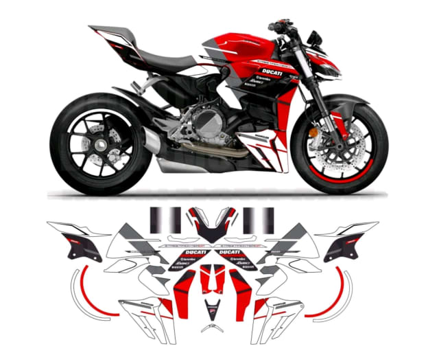 DUCATI STREETFIGHTER V2 GP 2018 ONWARDS FULL FAIRING GRAPHIC DECALS