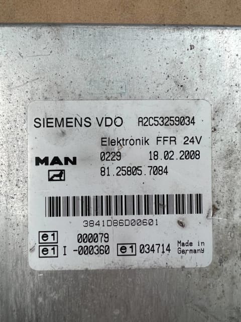 Man Truck Ffr Module Control Unit Siemens Vdo Truck