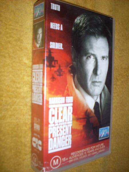 Vhs Clear And Present Danger Harrison Ford Cds Dvds In Henley Beach