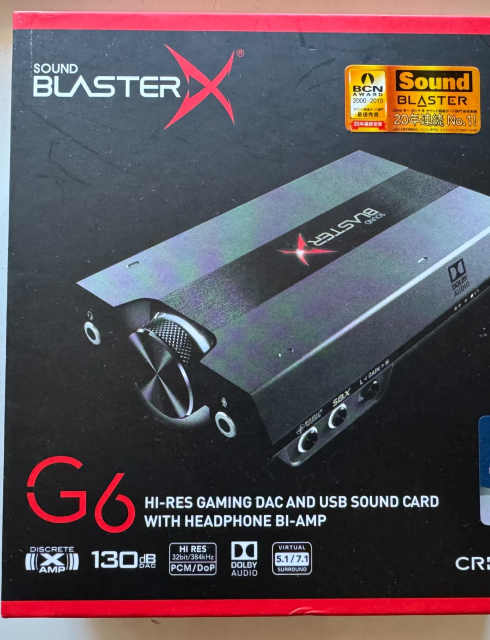 Creative Sound BlasterX G6 Hi Res Gaming DAC And USB Sound Card