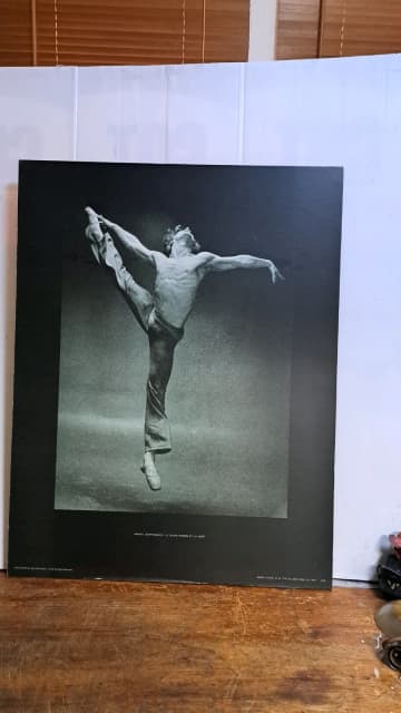 Mikhail Baryshnikov Block Mounted Poster Print Mid Century 1975