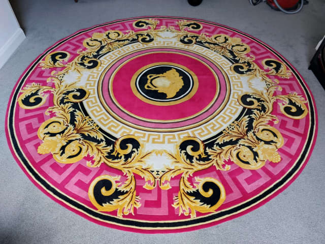 New Versace Baroque Design Nz Wool Rug Round Mtrs Rugs Carpets