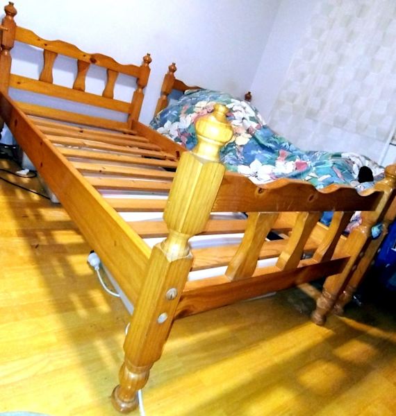 COLONIAL STYLE TIMBER LONG SINGLE BED (2 Bunk Beds Available, Frame)63437624668803111