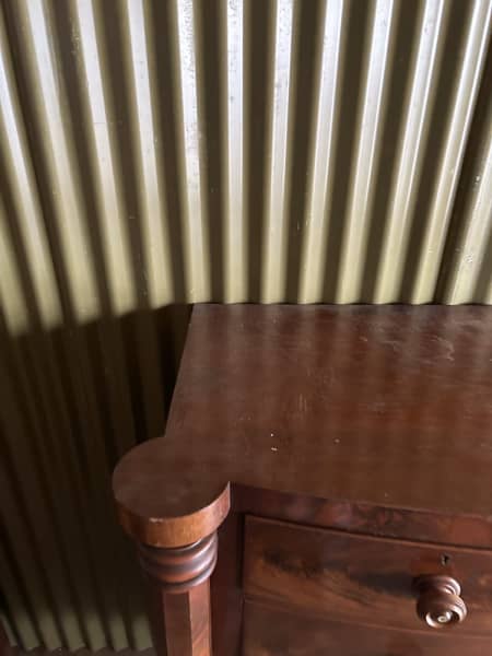 Antique dark wood chest of drawers62863381690370112
