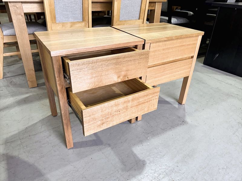Amber - Tasmanian Oak 2xDrawers Bedsides $420each62863382204803112