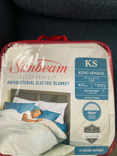 King single sunbeam electric blanket with 63612125758209111
