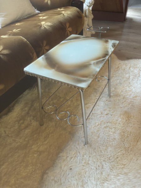 Retro side table with bottle /ashtray holder 62863412714497111