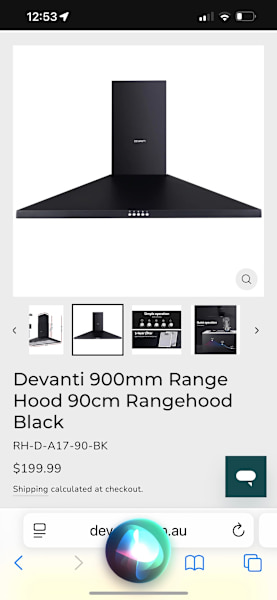 Devanti Rangehood 90cm63612126006401111