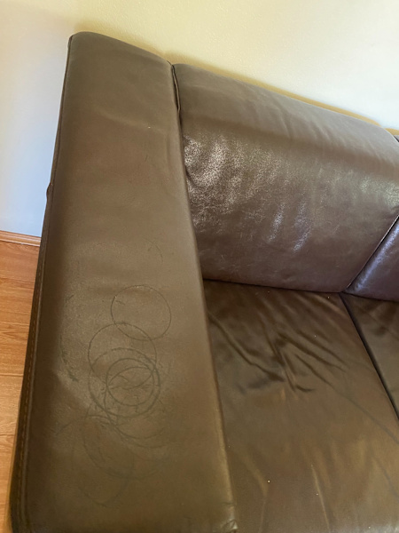 Leather two-seater couch62863383018113112