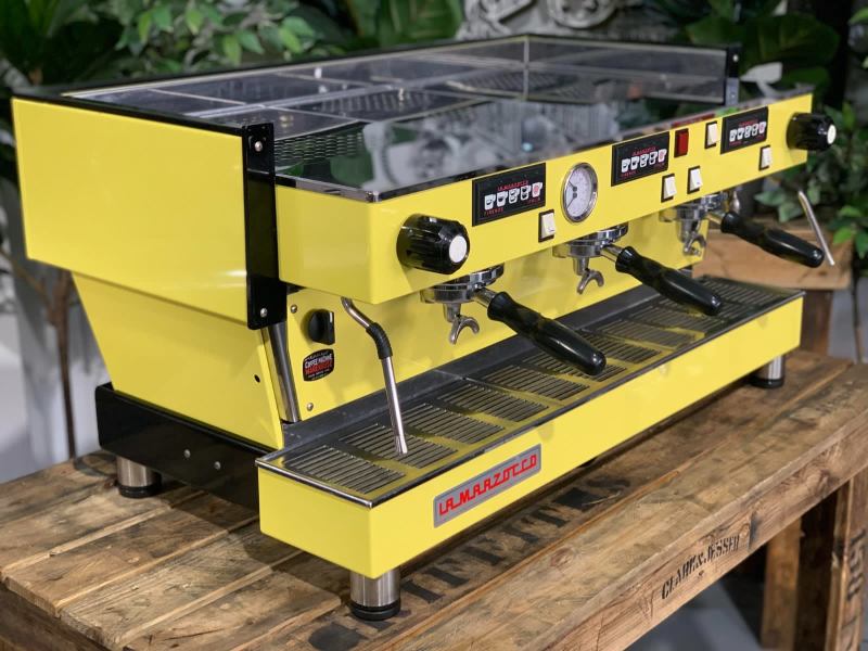 LA MARZOCCO LINEA CLASSIC 3 GROUP YELLOW ESPRESSO COFFEE MACHINE63442044167939114
