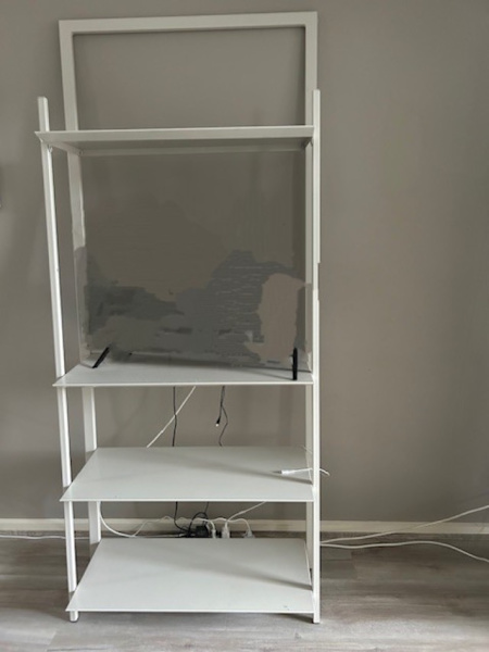 POWDER-COATED METAL SHELVING IN LIGHT BEIGE628668493703691120