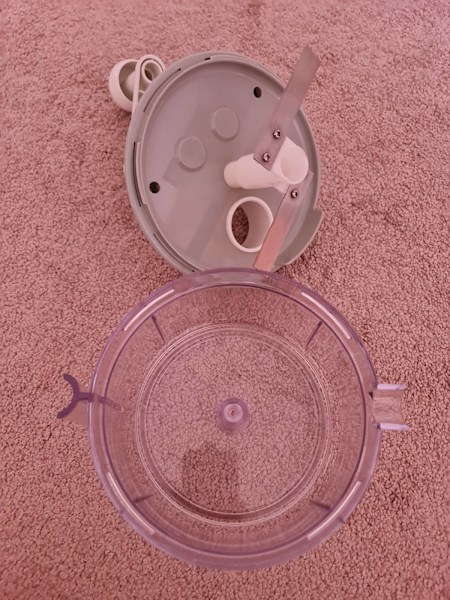 Mini chopper hand crank manual spin plastic bowl 1L63014710115203114