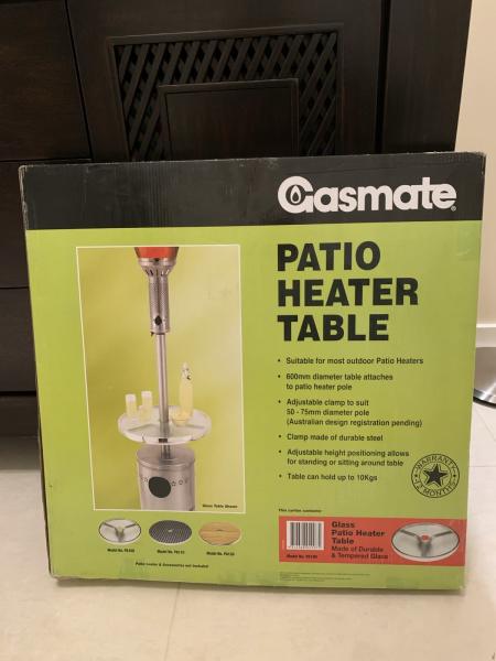 Patio Heater Glass Table only $49!634436632357141119