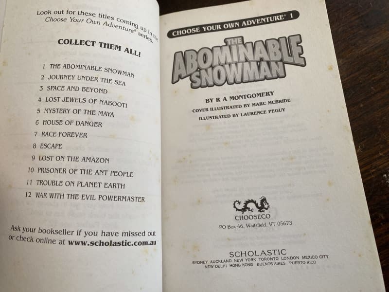 Choose Your Own Adventure 3-Book Board Book Boxed Set #1 (the Abominable Snowman, Journey Under the Sea, Space and Beyond) [Book]