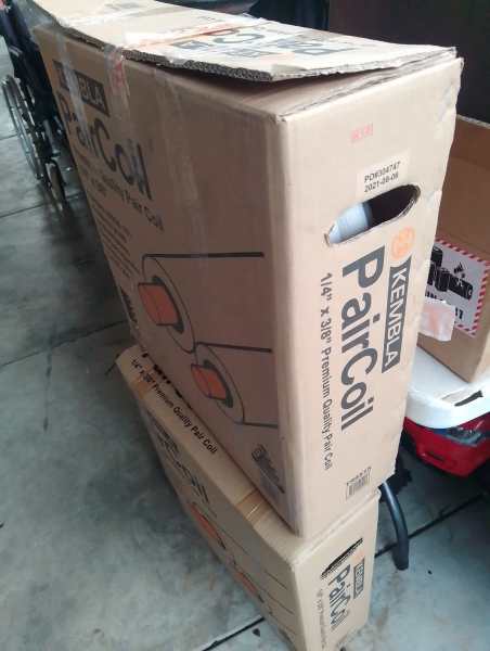 one left 1/4 X 3/8 Paircoil Kembla x20 metres 63437935486723114