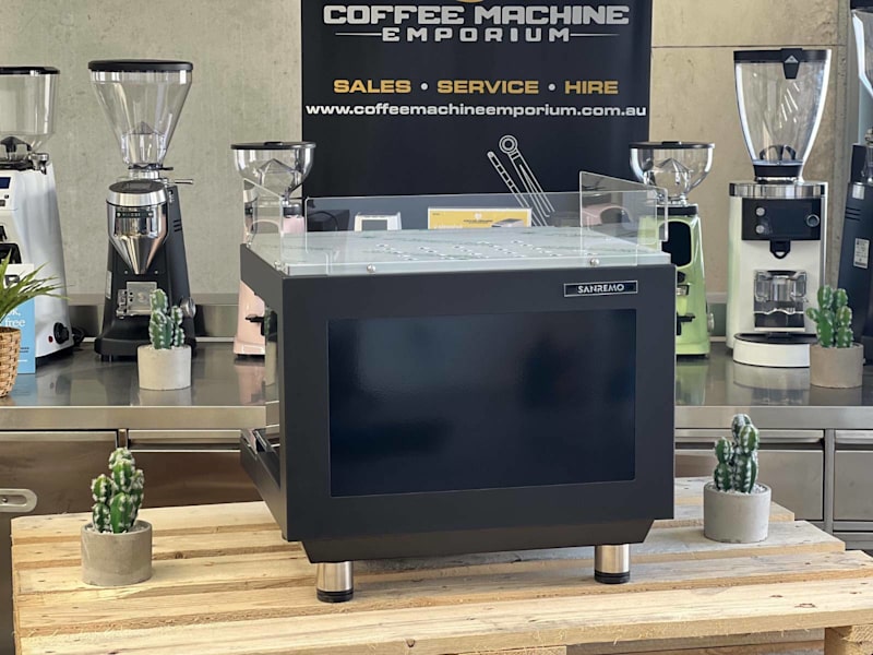 Brand New Sanremo Zoe Compact 2 Group Coffee Machine - Matt Black63016488189827112