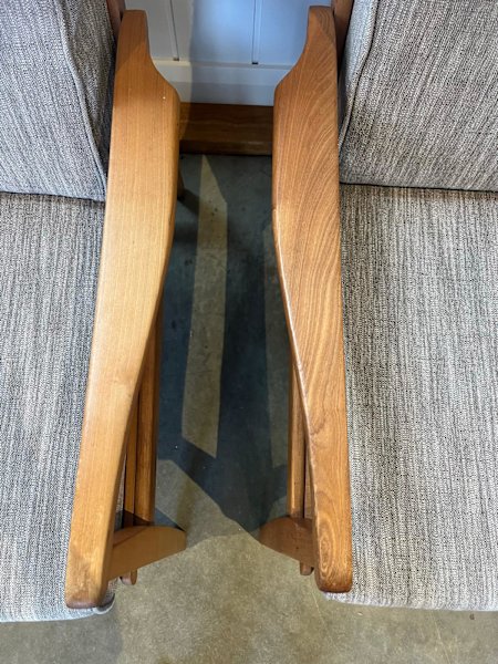 Refurbished pair of mid century armchairs 62863381645441114