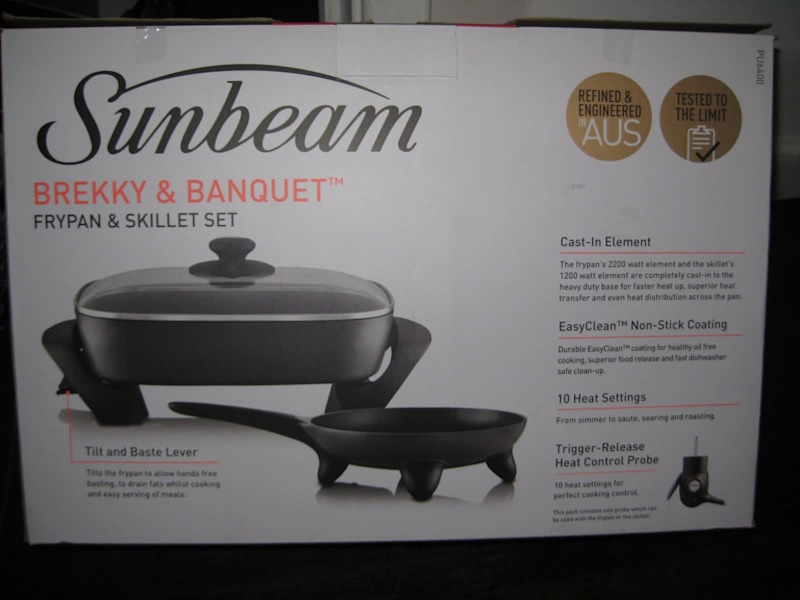 sunbeam brekky banquet frypan & skillet pack