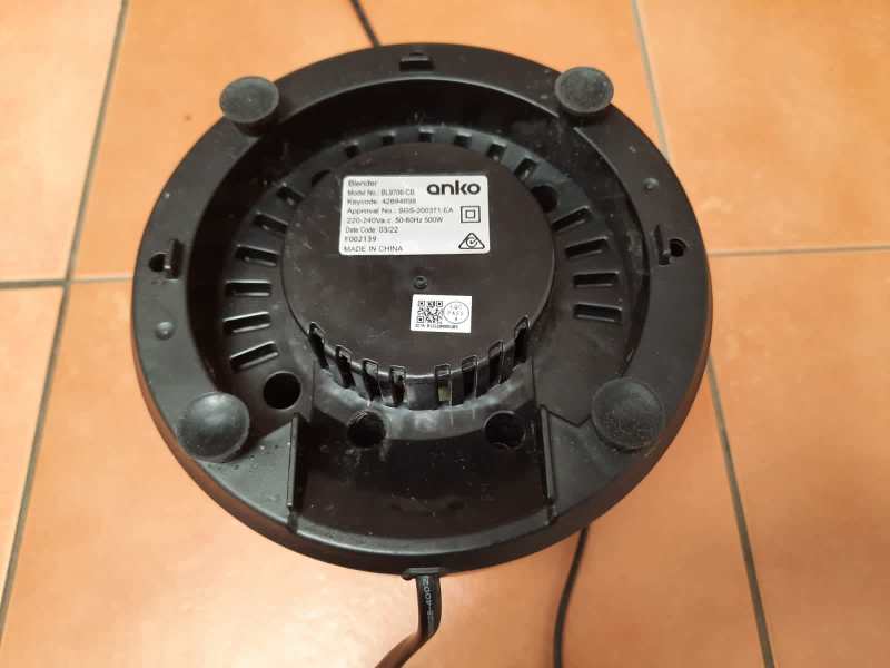 ANKO STAINLESS STEEL 1.5L BL9706-CB 500W BLENDER BASE MOTOR ONLY63017319092098113