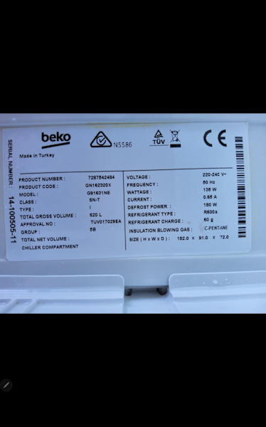 Beko REFRIGERATOR ☆ can deliver free! 63017768222337112