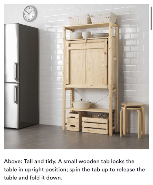 Storage system with fold down desk62863372015106112