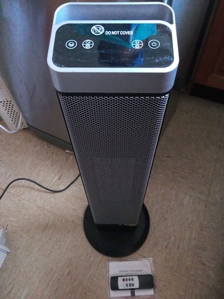 heater fan with remote control as new63444074814723110