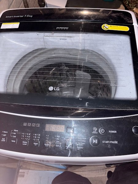 LG Smart Inverter 7.5kg Top Load Washing Machine – Excellent Condition63612127255811110