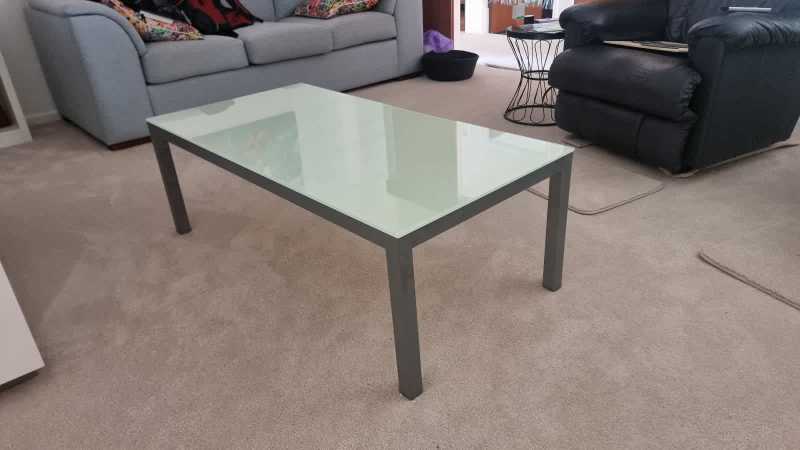 Coffee Table Stainless Steel Glass Top62863383461890111