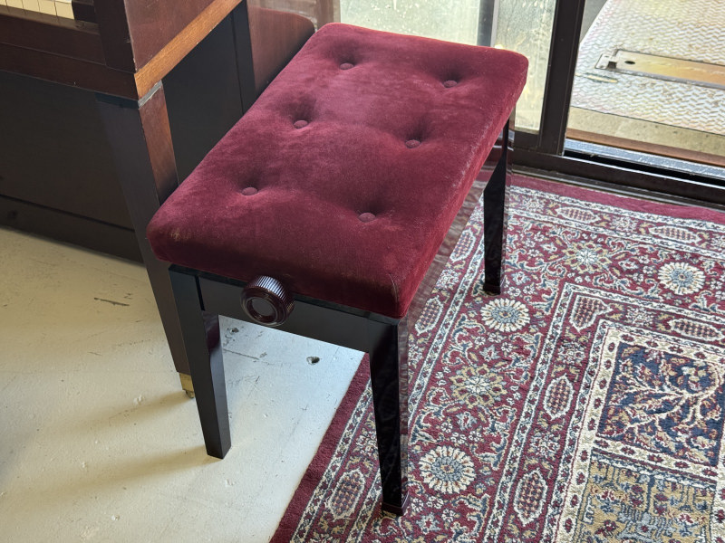 🎹 Adjustable Piano Stool Seat / Red velvet Top 🍀62863407998851111