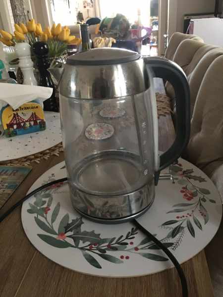 sunbeam perfectly pure glass kettle