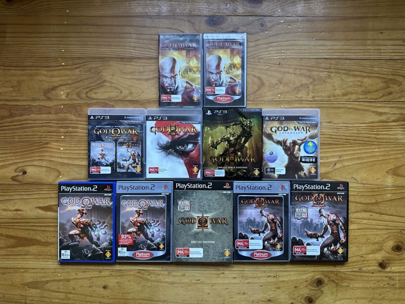 GOD OF WAR GAMES, VARIOUS PRICES PLAYSTATION, PS2, PSP