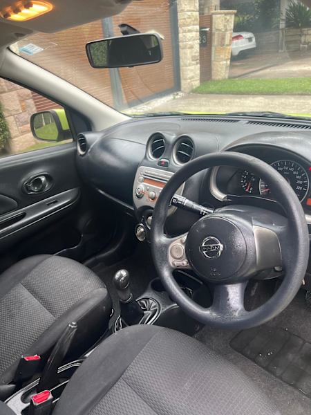 2011 NISSAN MICRA ST-L Manual 1.5Ltr 4 cylinder 6 MONTHS REGO62933713243651114