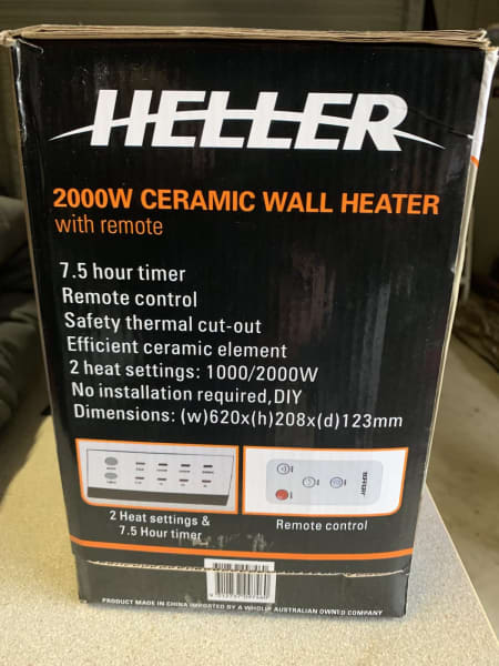 New HELLER electric wall heater with remote63021730856065111