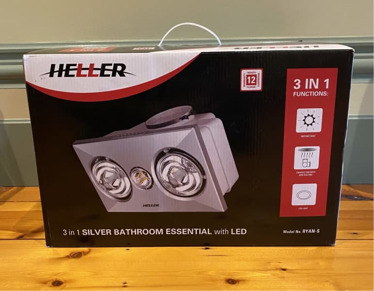 heller 2 x 275w ducted heater and exhaust fan