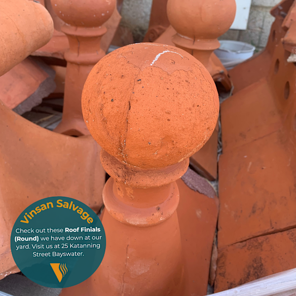 Roof Finials (Round) - Vinsan Salvage - G213963438022177923110