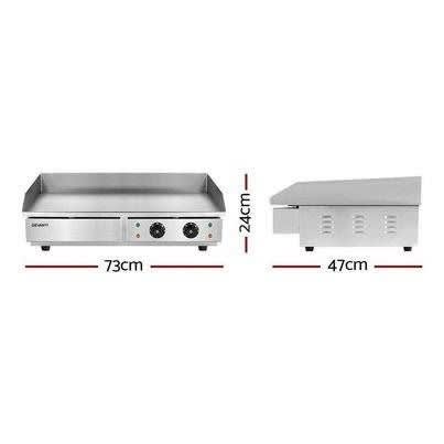 Commercial Electric Griddle BBQ Grill Hot Plate Stainless Steel 4400W63016060350978111