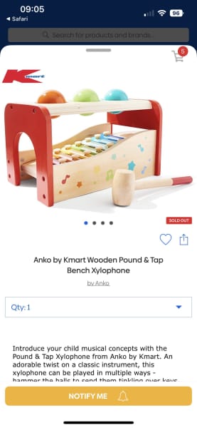 wooden fridge kmart