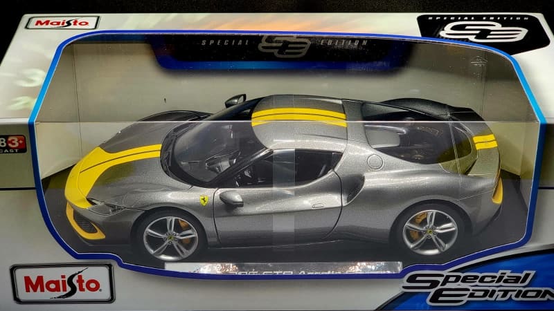 All New Maisto 1:18 Scale Diecast Model Car - Ferrari 296 GTB