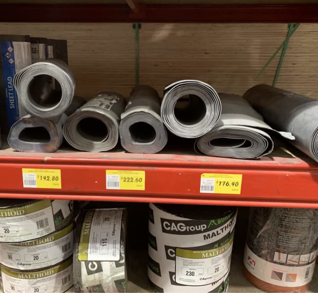 Copperised Lead Rolls - Dampcourse & Flashing 63013787506177113