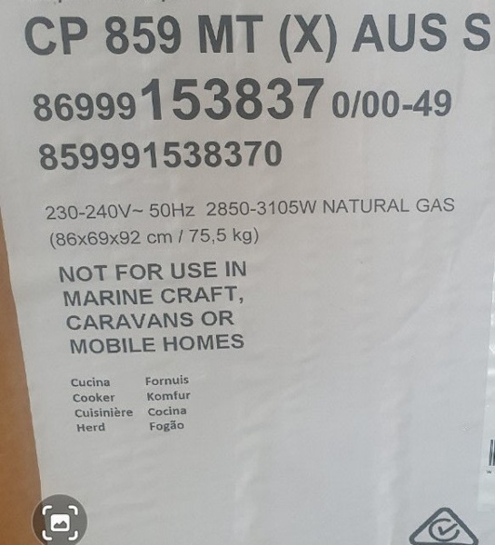 Stove Oven stainless steel, gas, electric63019076891650113