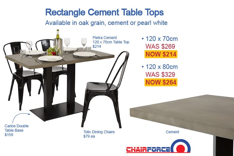 All Weather Cement Table Top - Great Deal, Great Value62863410968066113