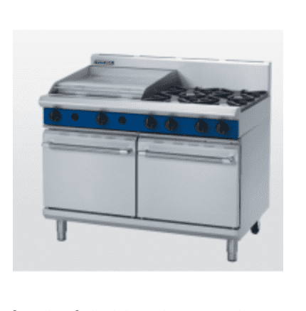 Blue Seal G528B 1200mm Gas Range Double Static Oven - 2,4 or 6 Burners630181723768351124