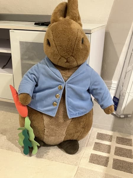 Giant peter rabbit outlet plush