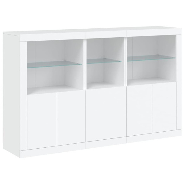 Sideboard with LED Lights White 162x37x100 cm62863374045185111